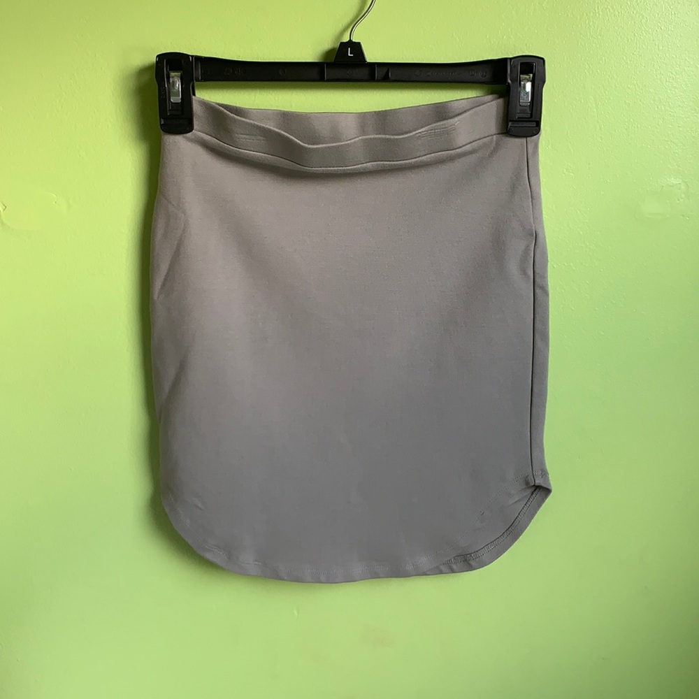 Muted green bodycon skirt